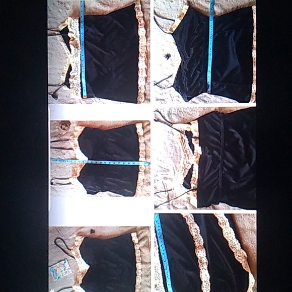 ⚜️ CeeCee Genuine Silk Sequins BLACK Mini Skirt Glamorous SZ Medium - Picture 11 of 16